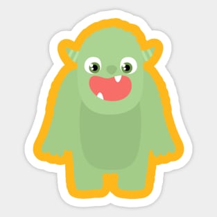 Monster Hairy Halloween Creature Skin Beast Sticker